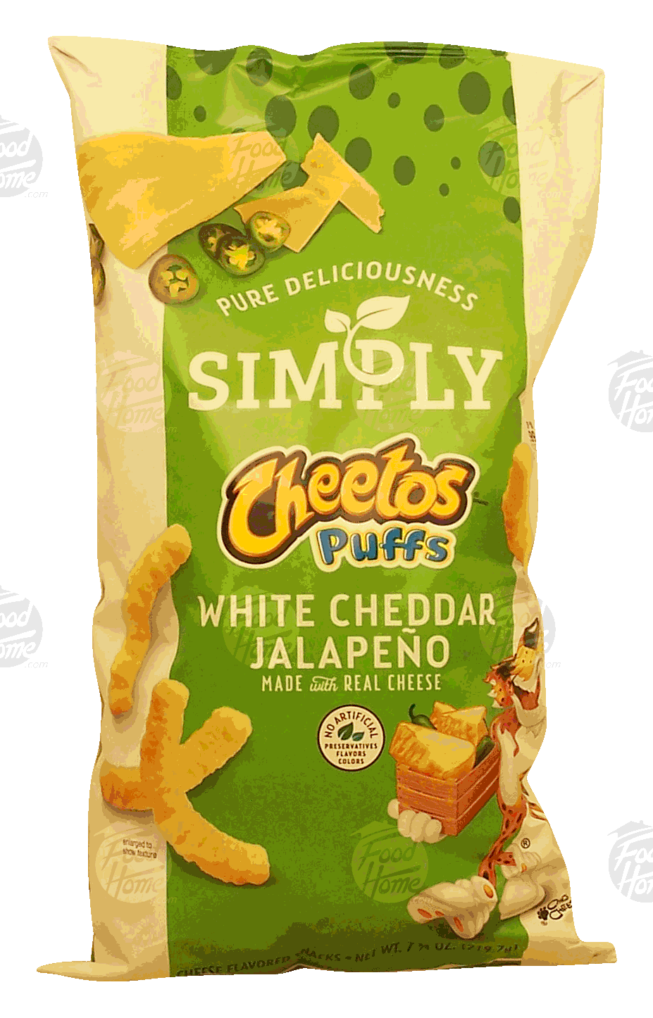 Cheetos Simply puffed white cheddar jalapeno cheese snacks Full-Size Picture